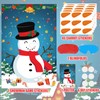 Hxezoc Pin the Nose On The Snowman with 45pcs Carrot