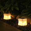 2 Pack Solar Rock Lights Outdoor - Solar Powered Landscape