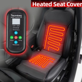 XUKEY W/Smart Remote Car Seat Cover Cushion Heated Warmer Driver Heating Warming Pad