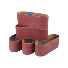 5Pcs Cloth Sanding Belts 75mm x 533mm Sanding Paper Sanding Belts Assortment 180 Grit