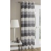 Mykonos Stripe Voile Panel, Grey 54"/137cm