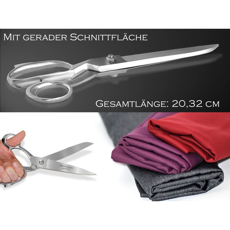 Dressmaking Scissors Left Handed Fabric Scissors Sharp Cut 8 Inch