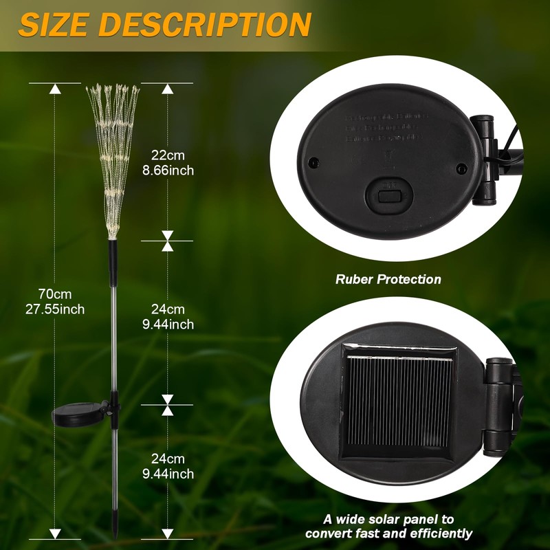 Soarling Solar Firework Light, Outdoor Solar Garden Decorative Lights, 4