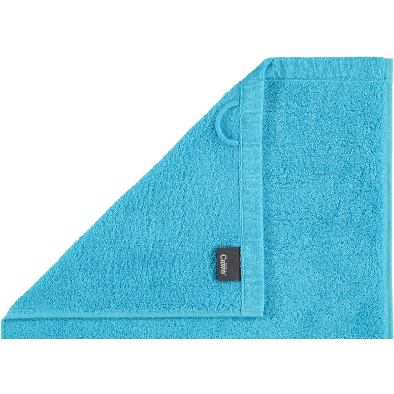 Cawö Bath towel, plain blue size 70x140 cm