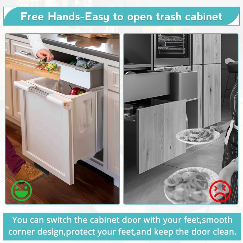 PUNCHMAN Trash Cabinet Foot Pull - 1Pack Cabinet Foot Pull