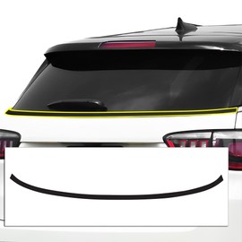 BOGAR TECH DESIGNS for Jeep Compass 2018-2026 Rear Bumper Chrome Delete – Precut Vinyl Trim Overlay, Gloss Black Blackout Look