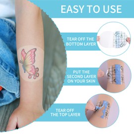 100Pcs Waterproof Bandaids, Adhesive Transparent Film Dressing Bandages