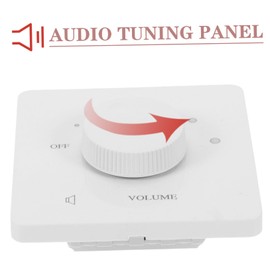 NOLITOY Volume Control Switch Tone Switch Panel Audio Source Selector Switch Speaker Tone Control Sound Control Tone Panel Tone Adjustment Panel Headphone Switch White Plastic