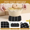 6 PCS kitchen pot holders, Black checkered pot holders for