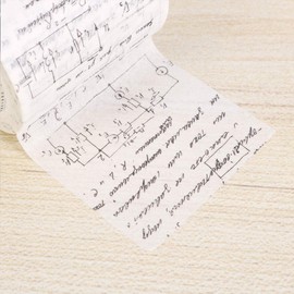 Vintage Washi Tape Wide Sticky Paper Tape Decorative Decals for Diary Planner DIY Art Crafts Scrapbooking (Pattern 3)