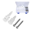 240pcs Expansion Anchors Nylon 304 Stainless Steel Screw Expansion Screw