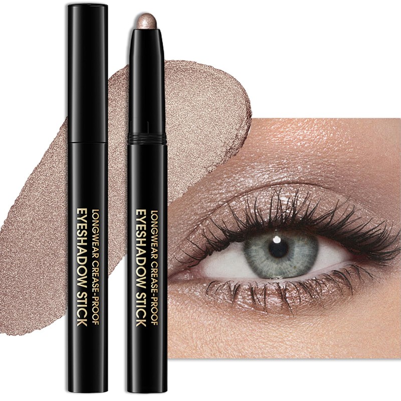 Erinde Glitter Eyeshadow Stick Waterproof, Cream Eyeshadow Pencil,#09 | Highly
