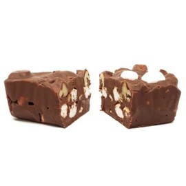 Oh Fudge - Chocolate Rocky Road Fudge 1/2 Pound - The Oh Fudge Co.Rich, Pure, Delicious Creamy Chocolate with loads of Marshmallows and Walnuts
