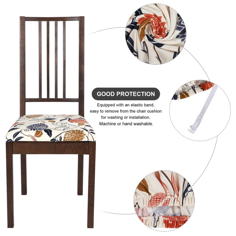 SearchI Seat Covers for Dining Room Chairs Stretch Printed Chair