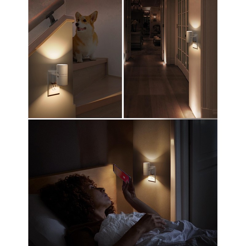 L LOHAS LED 4X Night Light Plug in, LOHAS Modern