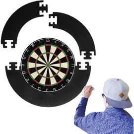 Dart Catcher Ring, Dart Board Surround, Dart Board Surround for Wall Protection, Dart Board Protector, Set of 5 (Black)