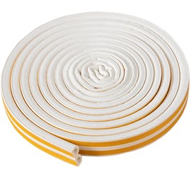 PackYard Window Blocker Noise Dust Insulation Draft Guard 33Feet/10m D-Section Draft Stopper, for Exterior & Interior Doors Weather Stripping Door Seal,Blocker Noise Cold Air Insulation