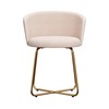 Hillsdale Marisol Metal Vanity Stool for Makeup Room or Bathroom,