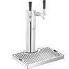 VEVOR Kegerator Tower Kit, Dual Taps Beer Conversion Kit, Stainless