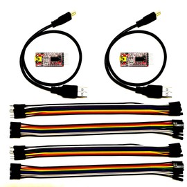 tictocstore 2Pcs FT232RL Mini USB to TTL Serial Converter Adapter 3.3V/5.5V FTDI Breakout Board for Arduino