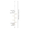lkoewqzamx Plant Holder Pole, Tension Rod Rack Stands, Plant Decorative