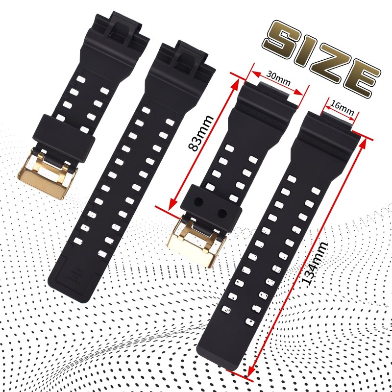 MyTime Natural Resin Replacement Watch Band Strap for Casio Mens