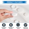 White Nylon Plastic Hole Plugs Assorted 13Values 1/4" 5/16" 3/8"
