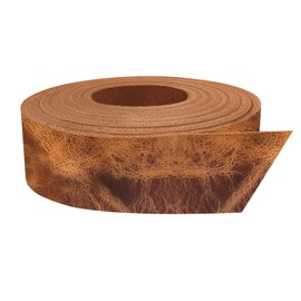 European Leather Works - Buffalo Belt Blanks 8-10 oz (3-4mm) Size: 1.25"x55-60" (3.2x139-152.4cm) - Vintage Tan Color Full Grain Leather Belt Straps/Strips for Tooling, Holsters