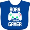 inktastic Born To Be a Gamer with Controller Baby Bib