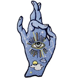 Good Luck I Love You Hand Sign Embroidered Badge Iron on or Sew on Patch