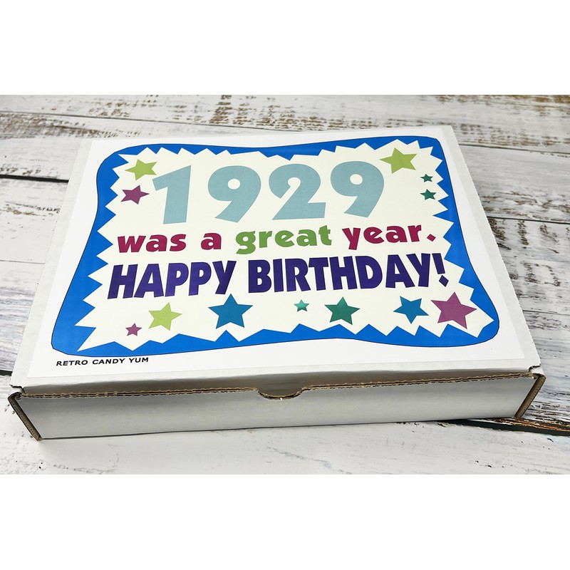 RETRO CANDY YUM ~ 1929 96th Birthday Gift Box of