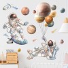 DaraBaby Vinil Decorativo Astronauta Nave Planetas Cuarto Niño Bebé