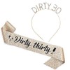 Nenluny 30th Birthday Tiara and Sash - Dirty 30 Headband