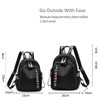 NICOLE&DORIS College Backpack Casual Girl Backpack School Bag Rucksack PU