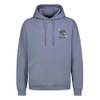 Sublevel Men's Hoodie with Prints, Hood, Kangaroo Pockets, Middle-blue, XS