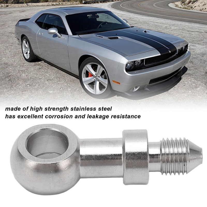 3/8in Brake Banjo Fitting 10mm Inner Diameter Stainless Steel Hose