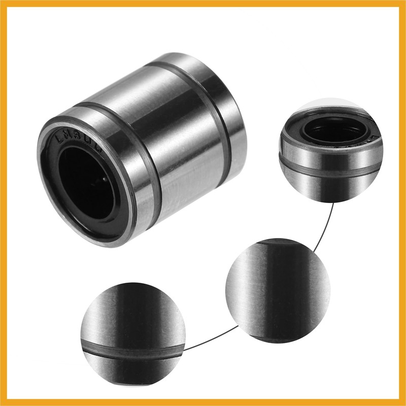 Partuto LM8SUU 8x15x17mm Linear Ball Bearings Silver Tone - 10