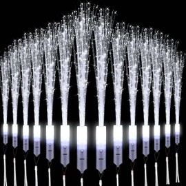 LED Light Duster Set, 36 Pieces Wedding Light Sticks, Fibreglass Light Sticks, LED Light Sticks, Children's Wedding Fibreglass Lamp, Glow Stick Glow in the Dark, Glow Sticks for Wedding Parties
