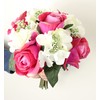 Admired By Nature 9 Stems Artificial Rose Hydrangea Mixed Bouquet,
