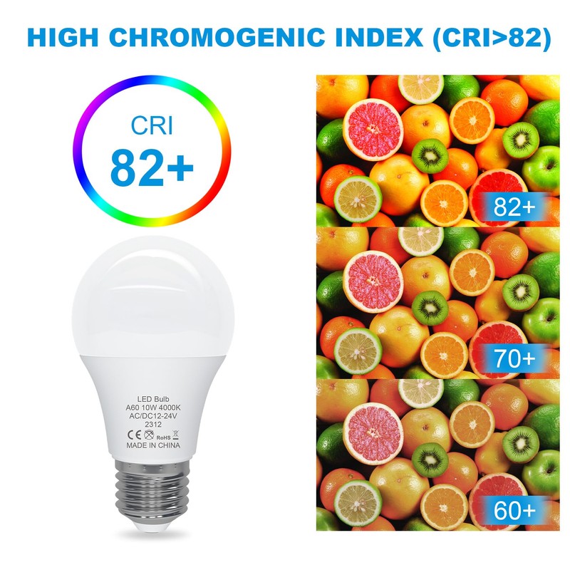 ORALUCE 12V LED Light Bulb Low Voltage,AC/DC 12-24V A19 E26