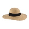 Scala Women's Big Brim Raffia Hat, Natural, One Size