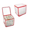 DEENZ CHRISTMAS TREE 64 BAUBLE DECORATIONS STORAGE BOX WITH ZIP