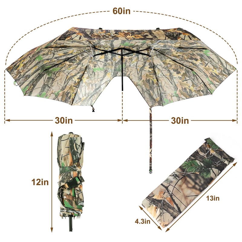 Kalkal 2 Man Tree Stand Umbrella with Heavy Duty Rod,