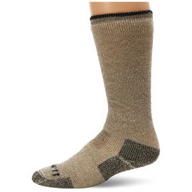 Carhartt Men's Comfort Stretch Steel Toe Socks, Brown, Sock Size 10-13/Shoe Size: 6 – 12