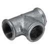Cast T-piece with 3x internal thread Rp 3/8 inch (IG),