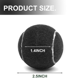Walker Tennis Balls Precut Tennis Balls for Walkers 4PCS Walkers Legs Universal Precut Glide Balls, Heavy Duty Long Lasting Felt Pad Glide Coverings for Furniture Legs and Floor Protection（Black）