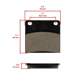 Caltric Brake Pads for Suzuki GS650 GS650E GS650G GS650M 1981-1983 Front Rear Brake Pads