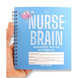 Field Equipt Nurse Essentials Report Notebook for Work & Nursing School Clinical, Notepad Replaces Foldable Nursing Clipboard, RN Student Accessories & Gifts, Pack of 2