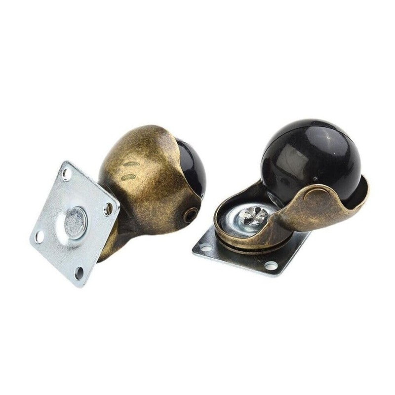 Multibao 4xPcs 2 Inch Ball Castor Wheel 50mm Antique Swivel