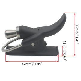 OZXNO 1Pcs Sea Fishing Casting Trigger Plastic Surf Fishing Trigger Aid Black Fixed Spool Casting Aid Fishing Rod Clamp Thumb Button Trigger